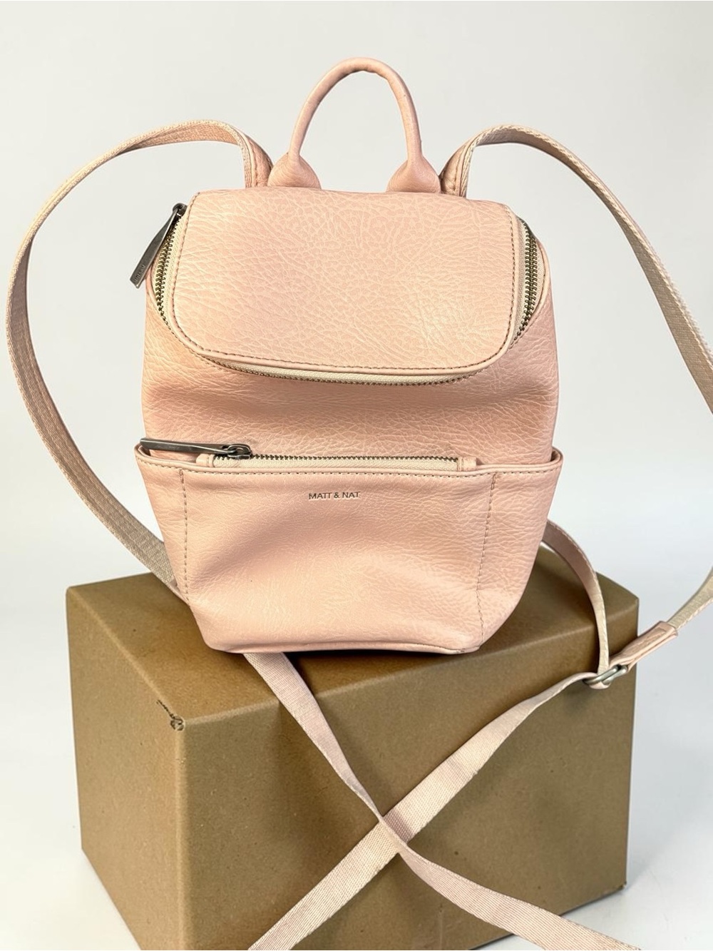 Matt & Nat Soft Pink Mini Backpack